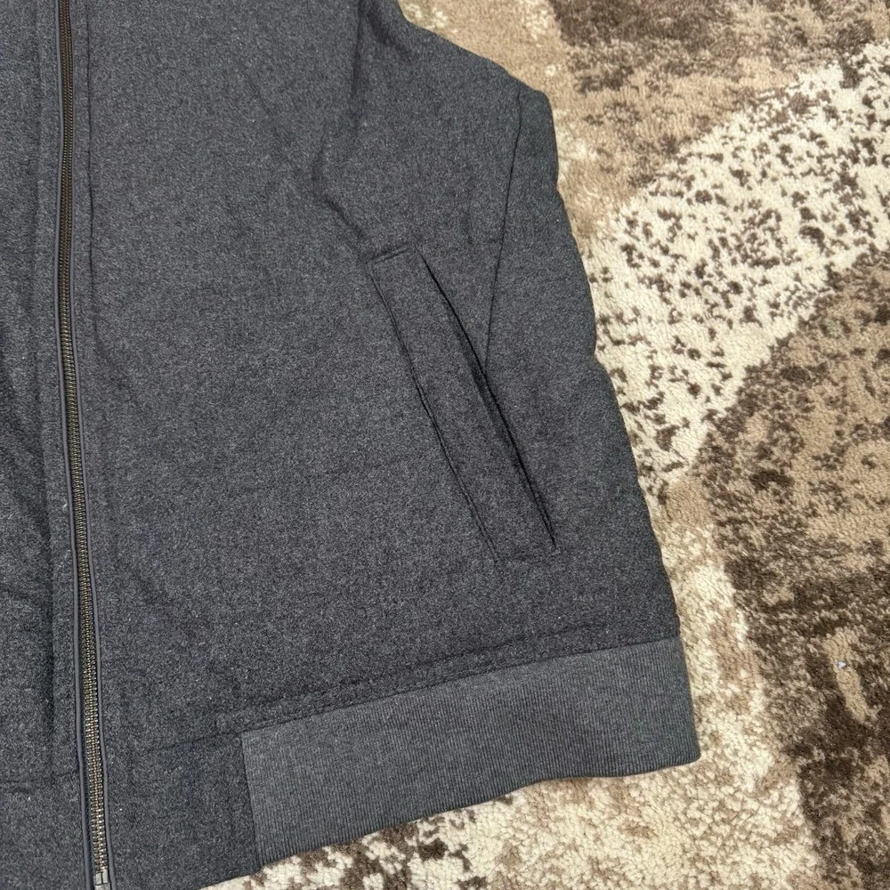 Banana Republic Wool Vest Men's XL Gray Full Zip‎ Pockets Thick Heavyweight